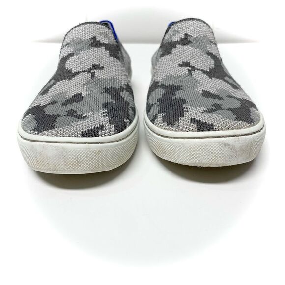 Rothy’s Kids Grey Camo Slip-On Sneaker Size 2 - Picture 4 of 9